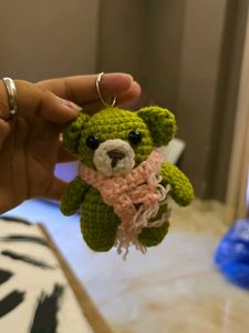 Crochet Bear Keychain