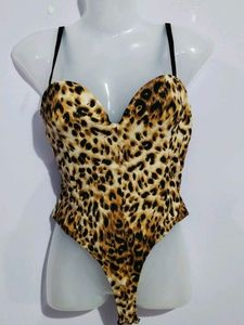 LEOPARD PRINTED BODYSUIT