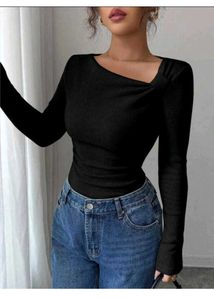Chic Black Long Sleeve Top