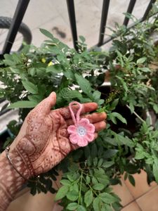 Pink Flower Charm