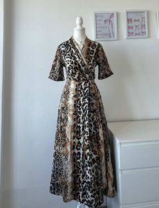 Animal Print Long Dress