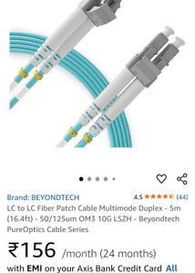 Fiber Optic Cable - Molex LC-LC 5meters