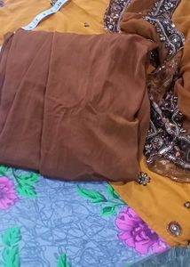 Embroidered Kurta set with heavy dupatta