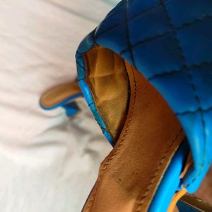 Everqupid Square Toe Quilted Heels