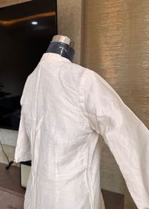 Pure Raw Silk Off White Kurta