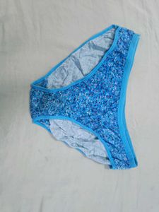 Blue Floral Panty Costumization Available