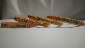 Colorful Beaded Bangle Set