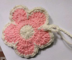 Handmade 🌸 crochet pouch bagcharm