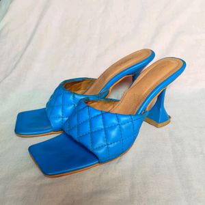 Everqupid Square Toe Quilted Heels