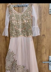 Elegant Pink Embellished Gown