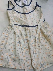 Half White Baby Gown