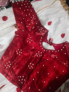 Red Embroidered Lehenga Choli