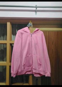 Pink Zip-Up Hoodie