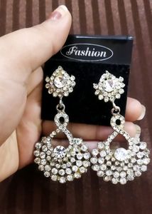 Diamond Stone Earrings , Beautiful Design