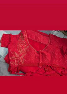 Red Heavy Saree..
