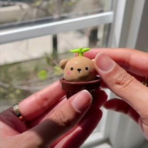 Mini Clay Bear / Pug Planter