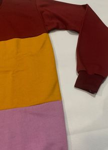 Multicolor Panel Full-Sleeve T-Shirt - Chest 38”