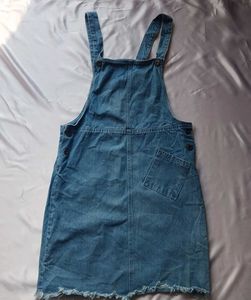 Denim Dungaree Dress