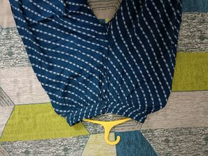 Navy Blue Striped Lounge Plazzo