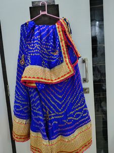 Bandhani Lehenga With Unstitched Choli