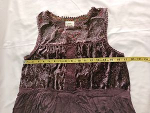 Knox Rose Purple Velvet &amp; Lace Dress