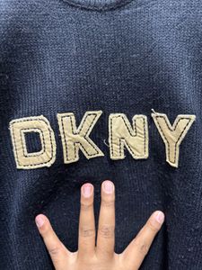DKNY Vintage Black Crewneck Sweater