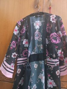 Madame Floral Print Kimono Shrug