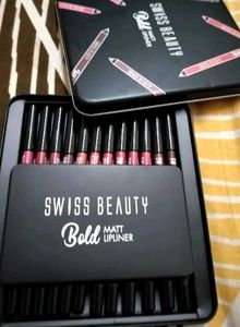 Bold Matte Lipliner Pack Of 12 Pcs