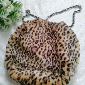 Animal Print Furr Bag