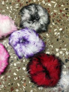 12 Pcs Of fur Rubber Band // Soft And Good Looking
