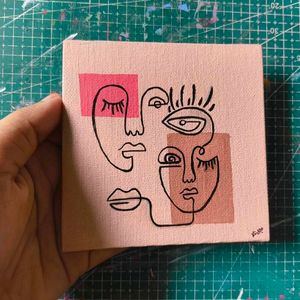 Small Painted Canvas
