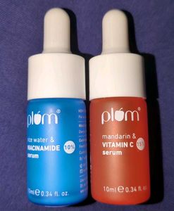 Plum Niacinamide And Vitamin C Serum Combo