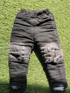 Kids Black Denim Pants