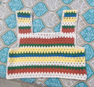 Crochet Striped Top