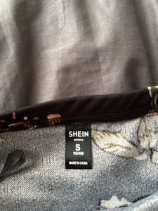 Black Floral Mini Skirt