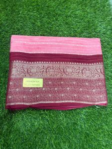 Elegant Pink Saree for women’s and girls