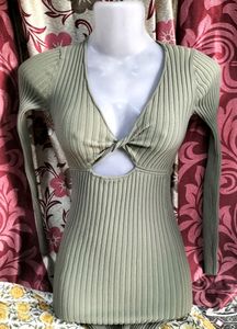 Olive Green Bodycon Dress