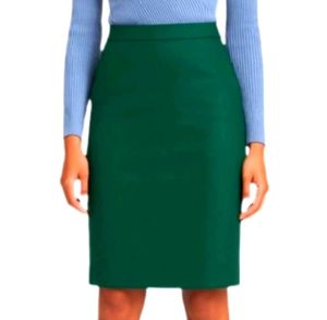 Green Wool Skirt