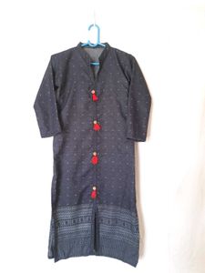 Navy Blue Kurti with small prints