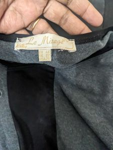 Elegant Embellished Grey Top