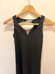 Black Maxi Dress With Strappy Back