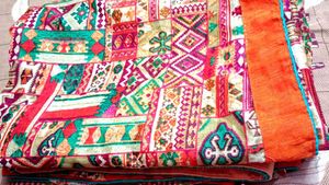 Ethnic Patchwork Saree
