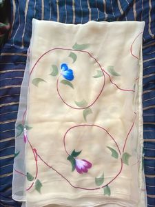 Floral Print Saree