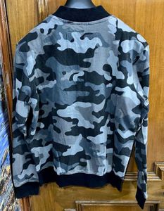 CAMOUFLAGE GREY BOMBER JACKET S