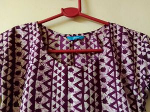 Long Pink Straight Kurta