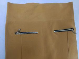 Mustard Zipper Detail Jeggings
