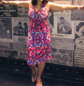Multicoloured Print Dress