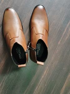 Brown Leather Ankle Boots