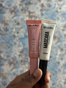 Zudio Cheek Shine & Mascara Set