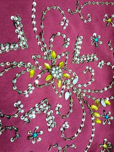 Magenta Colour New Saree